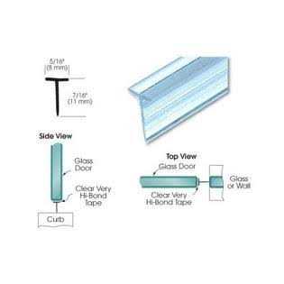 CRL Translucent Shower Door VinylT Seal and Sweep for 7/16 Maximum Gap - Image 3