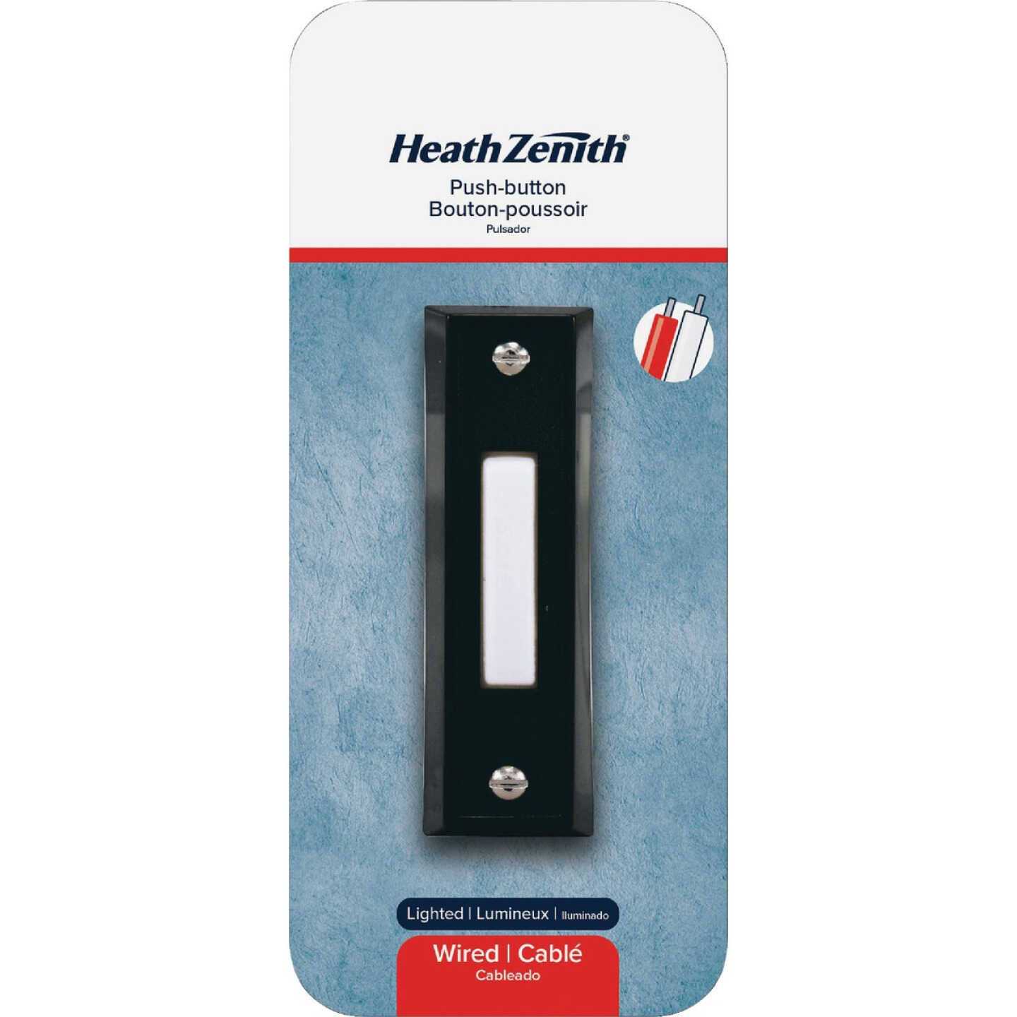 Heath Zenith Wired Black Doorbell Push Button - Image 5