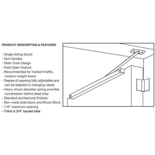 Deltana DCSM10USPW Overhead Door Holder - Image 4