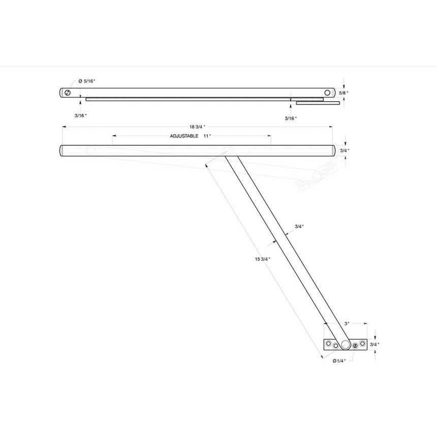 Deltana DCSM10USPW Overhead Door Holder - Image 5