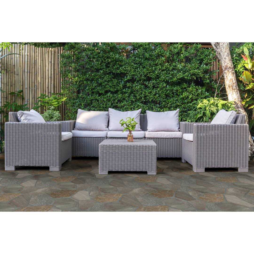 Msi Golden White 18 in. x 24 in. Multi-coloured Meshed Flagstone Paver Tile - Image 5