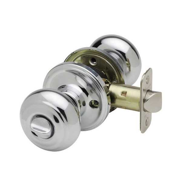 Copper Creek CK2030BC Colonial Privacy Door Knob Black - Image 3