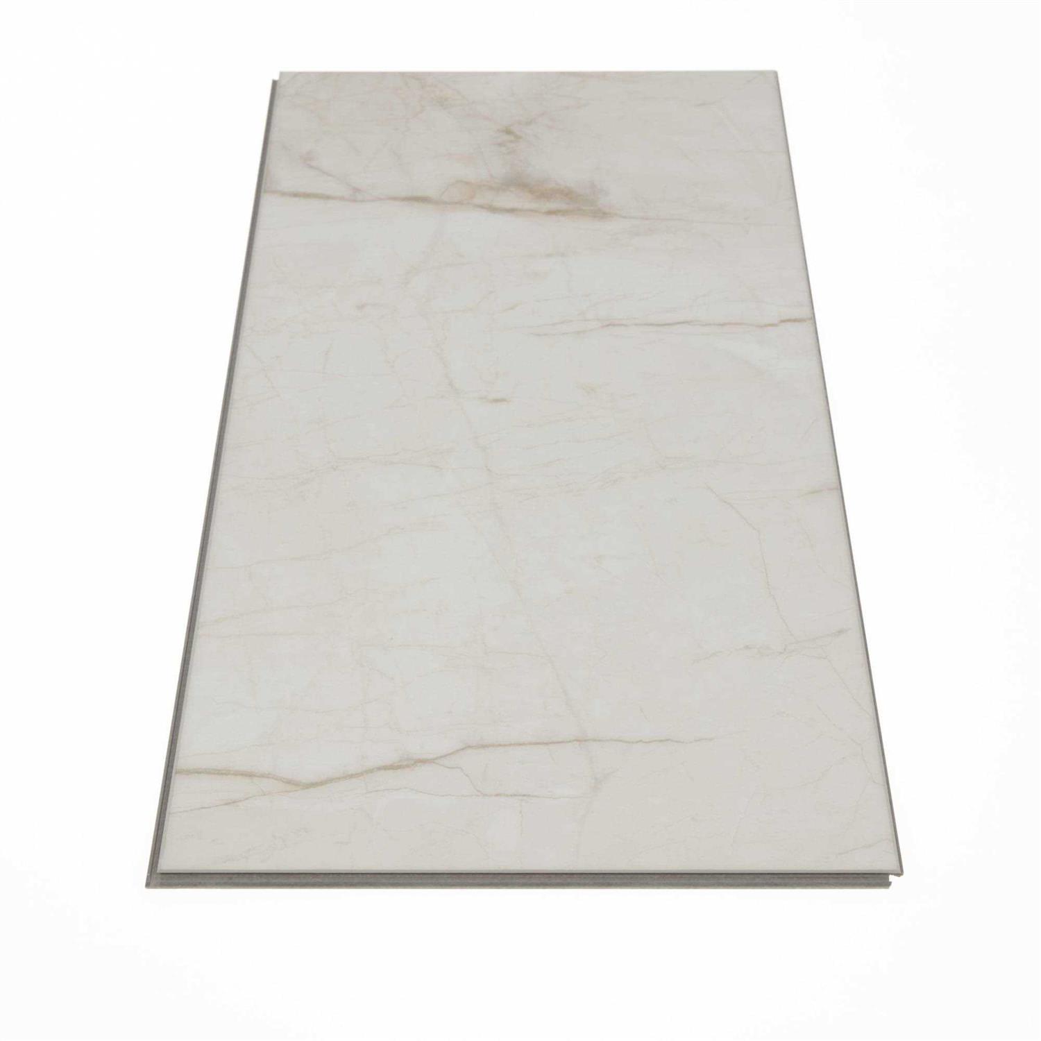 SMARTCORE Morning Light Marble 20-mil x 12-in W x 24-in L Waterproof Interlocking Luxury Vinyl Tile Flooring - Image 5
