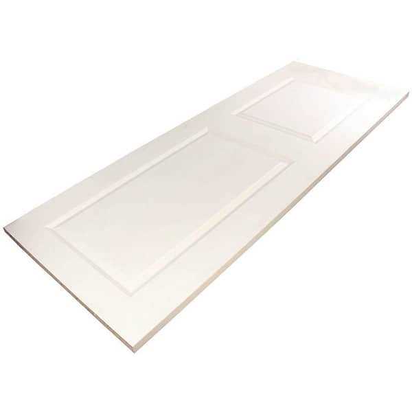 CALHOME 30 in. x 80 in. White Primed MDF Raised 2 Panel Shaker Interior Door Slab - Image 3