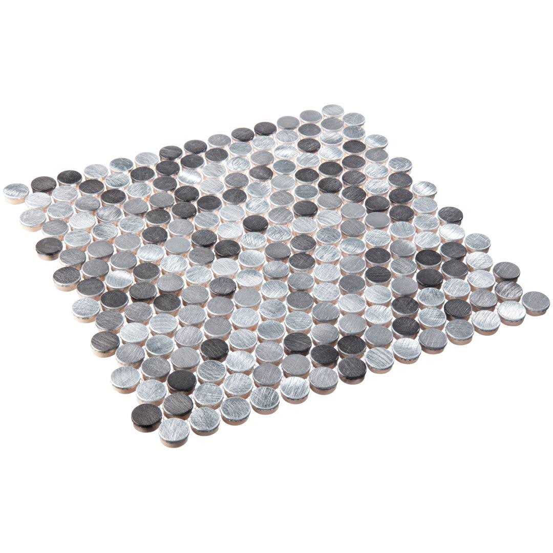 Orb 3/4 Metal Penny Round Mosaic Tile Andova - Image 4