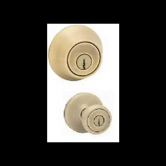 Kwikset Tylo Brass Entry and Double Cylinder Deadbolt - Image 4