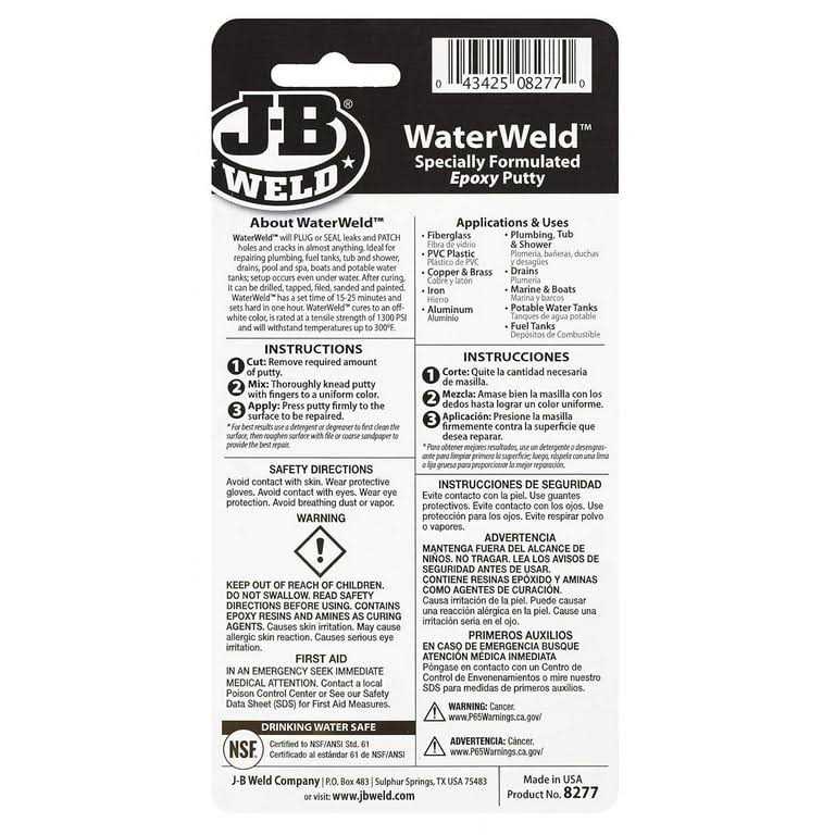 J-B Weld Epoxy Putty WaterWeld - Image 3