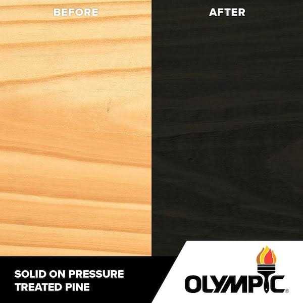 Olympic 1 gal Exterior Solid Wood Protector Stain Plus Sealer in One - Image 3
