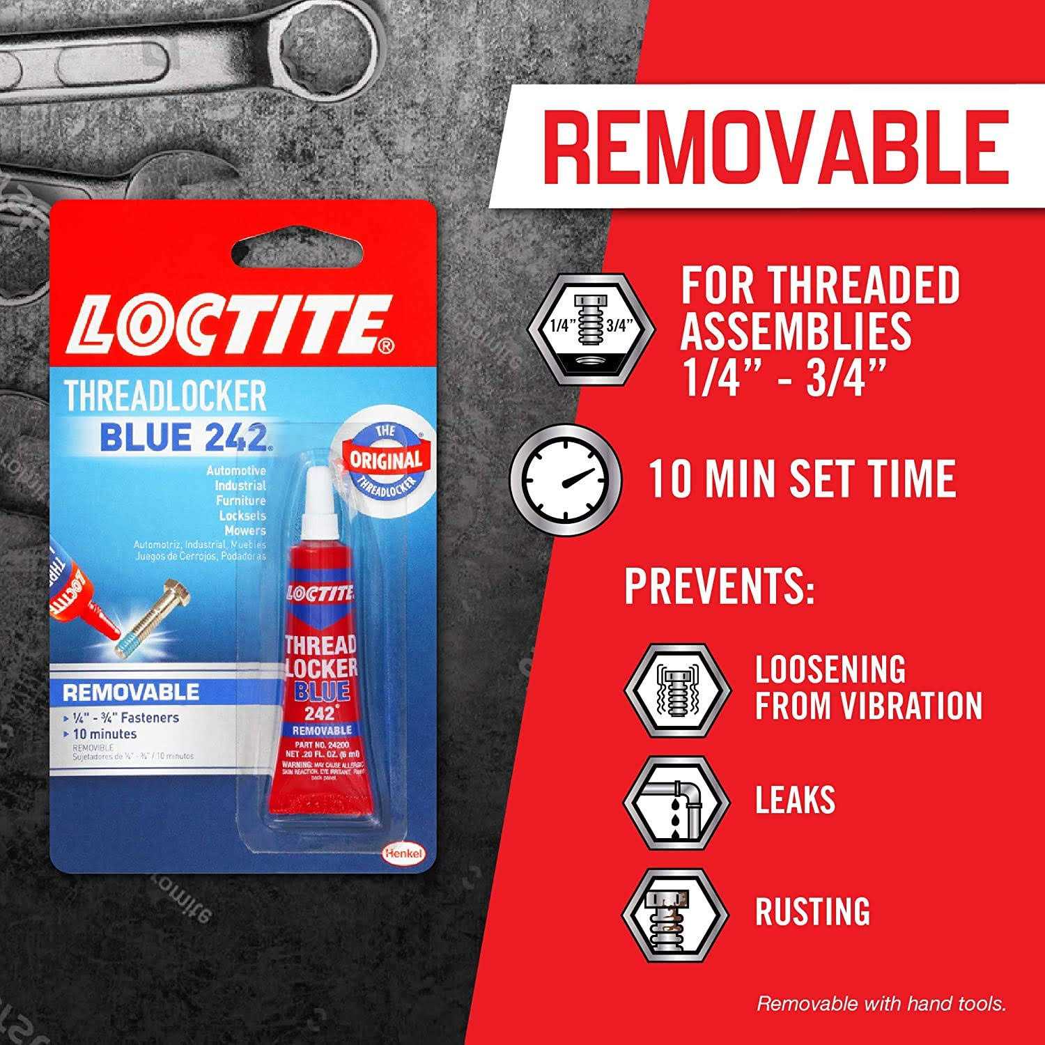 Loctite Blue 242 Threadlocker - Image 3