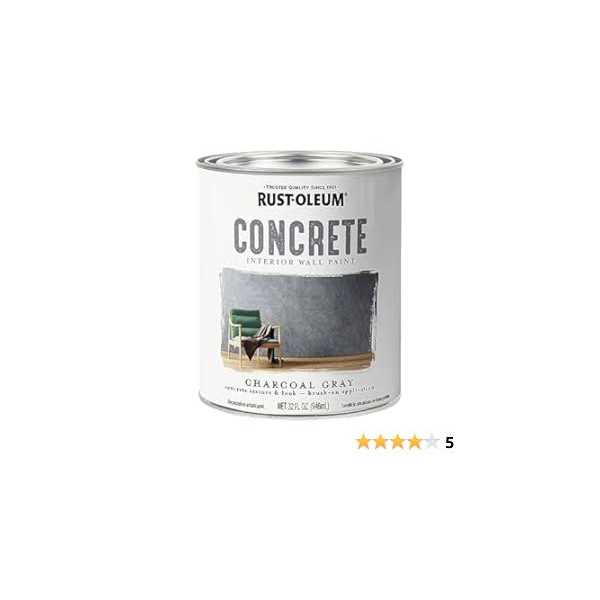 Gray Rust-Oleum Concrete Interior Wall Paint - Image 5