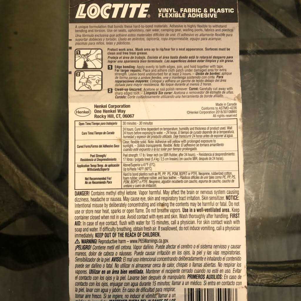 Loctite Vinyl Fabric & Plastic Repair Flexible Adhesive - Image 5