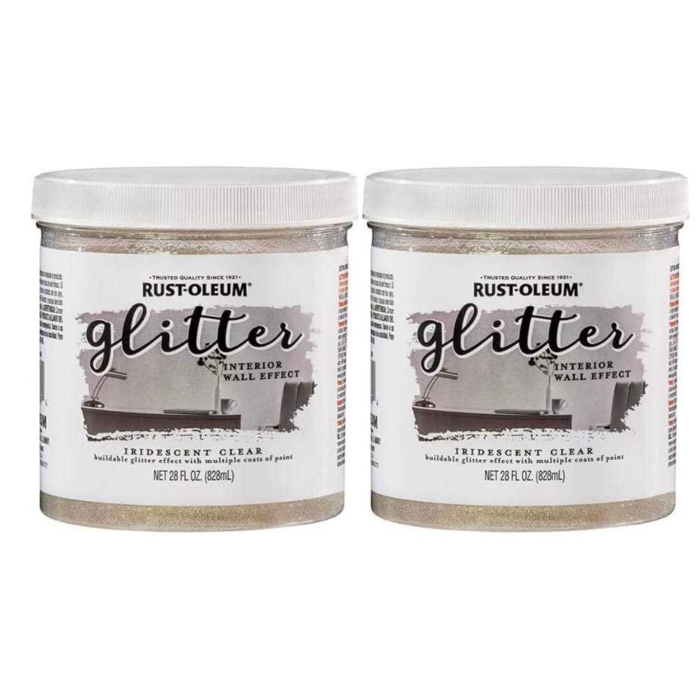 Rust-Oleum Glitter Interior Wall Paint Iridescent Clear - Image 3