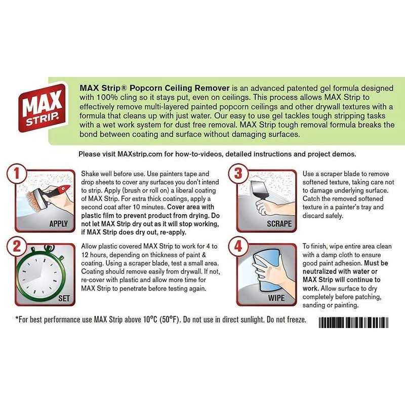 Max Strip Popcorn Ceiling Remover 1 gal - Image 4