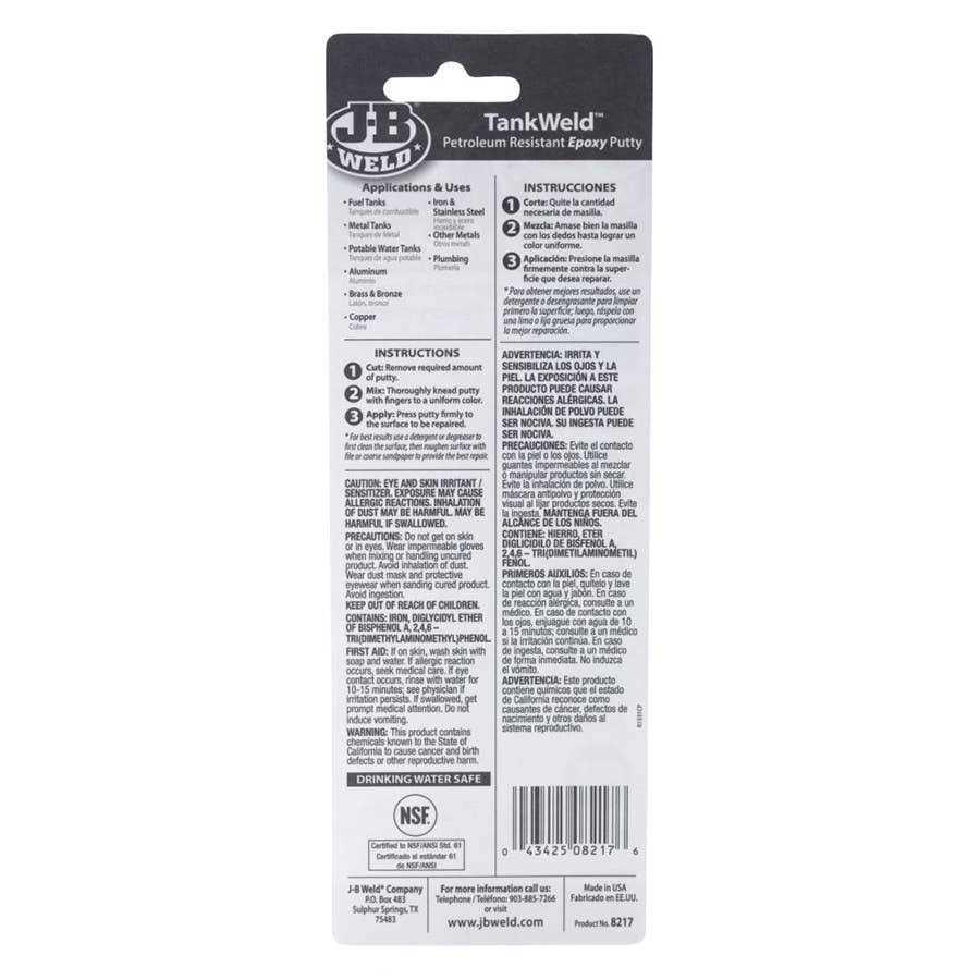 J-B Weld TankWeld Epoxy Putty - Image 3