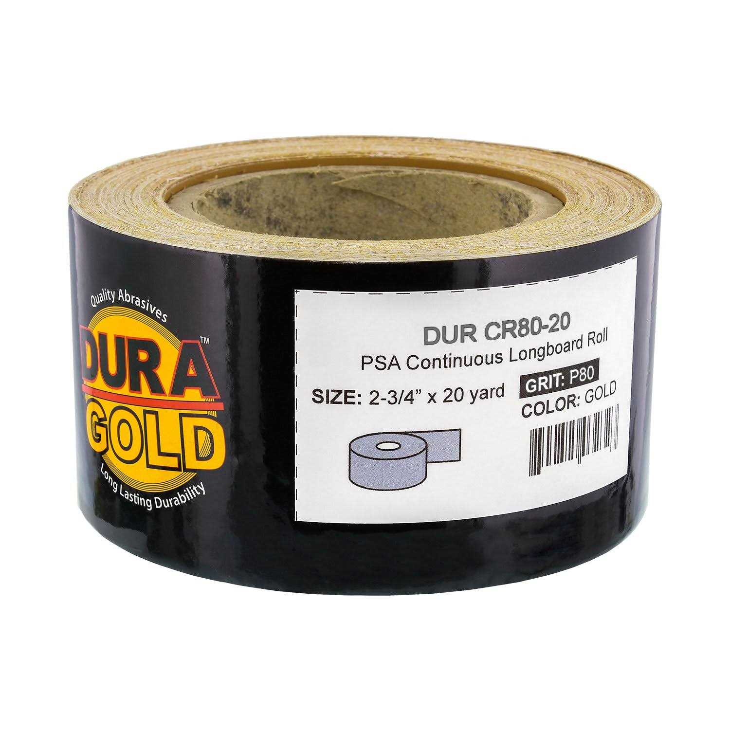 Dura-Gold Premium Grit Gold PSA Longboard Sandpaper 20 Yard Long Continuous Roll - Image 5
