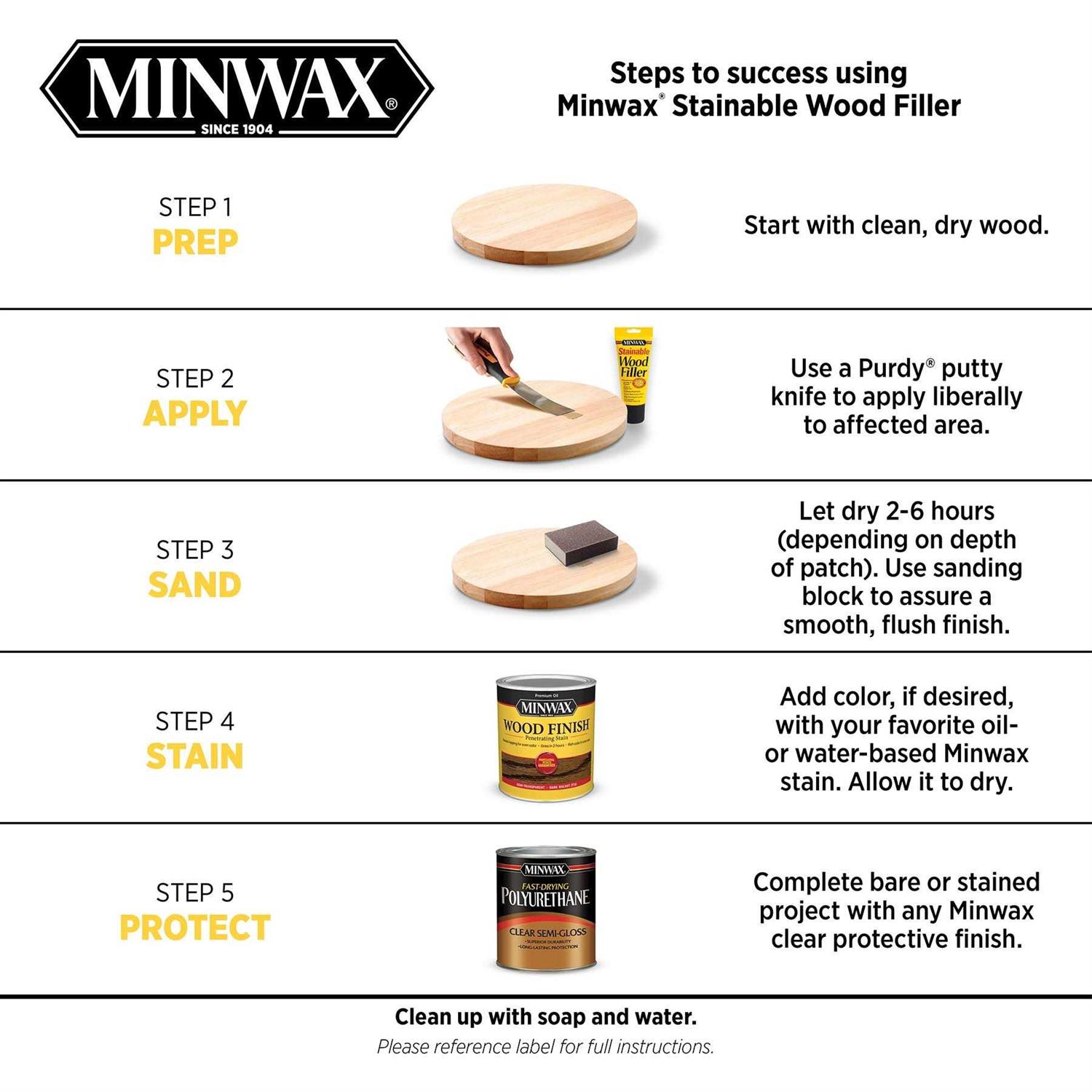 Minwax Stainable Wood Filler - Image 2