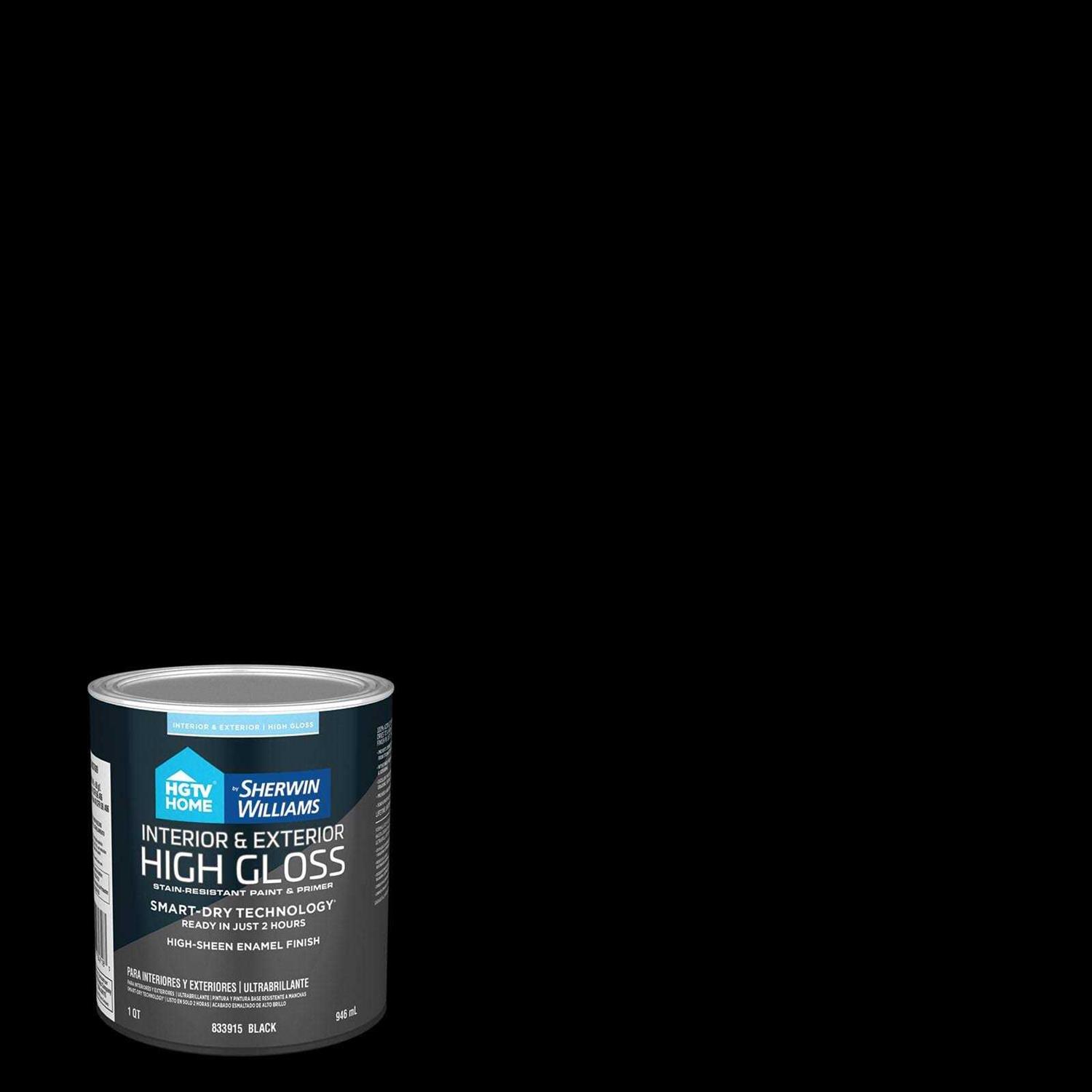 HGTV Home by Sherwin-Williams Black Water-based Door and Trim Paint - Image 2