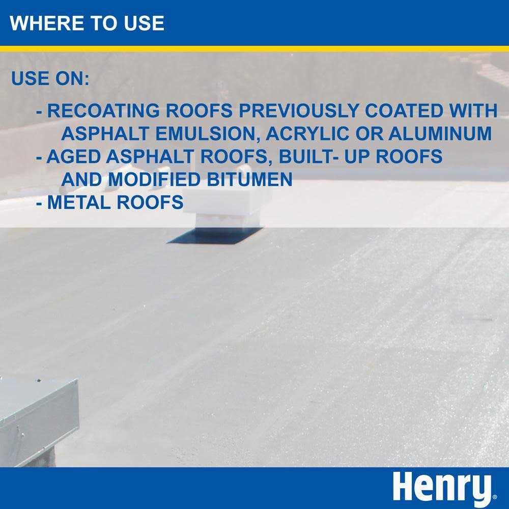Henry HE287SF871 White Elastomeric Roof Coating - Image 2