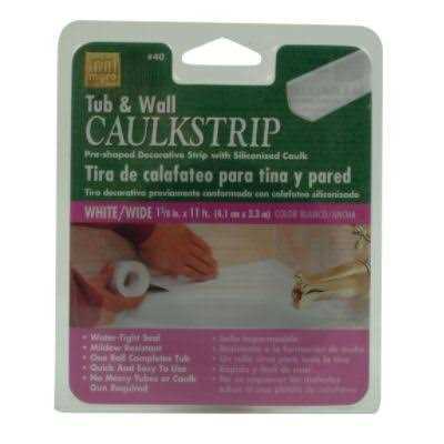 Homax 34040 Myro 1-5/8 inch by 11 Foot White Tub and Wall Caulkstrip - Image 4