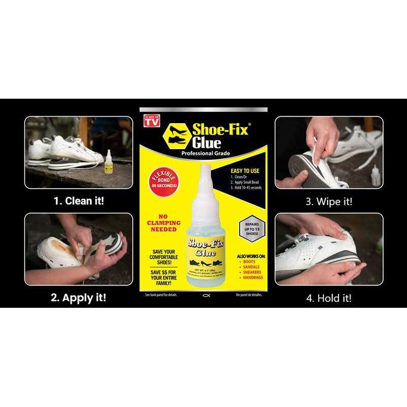 Shoe-Fix Shoe Glue Instant Professional Grade Shoe Repair Glue - Image 5