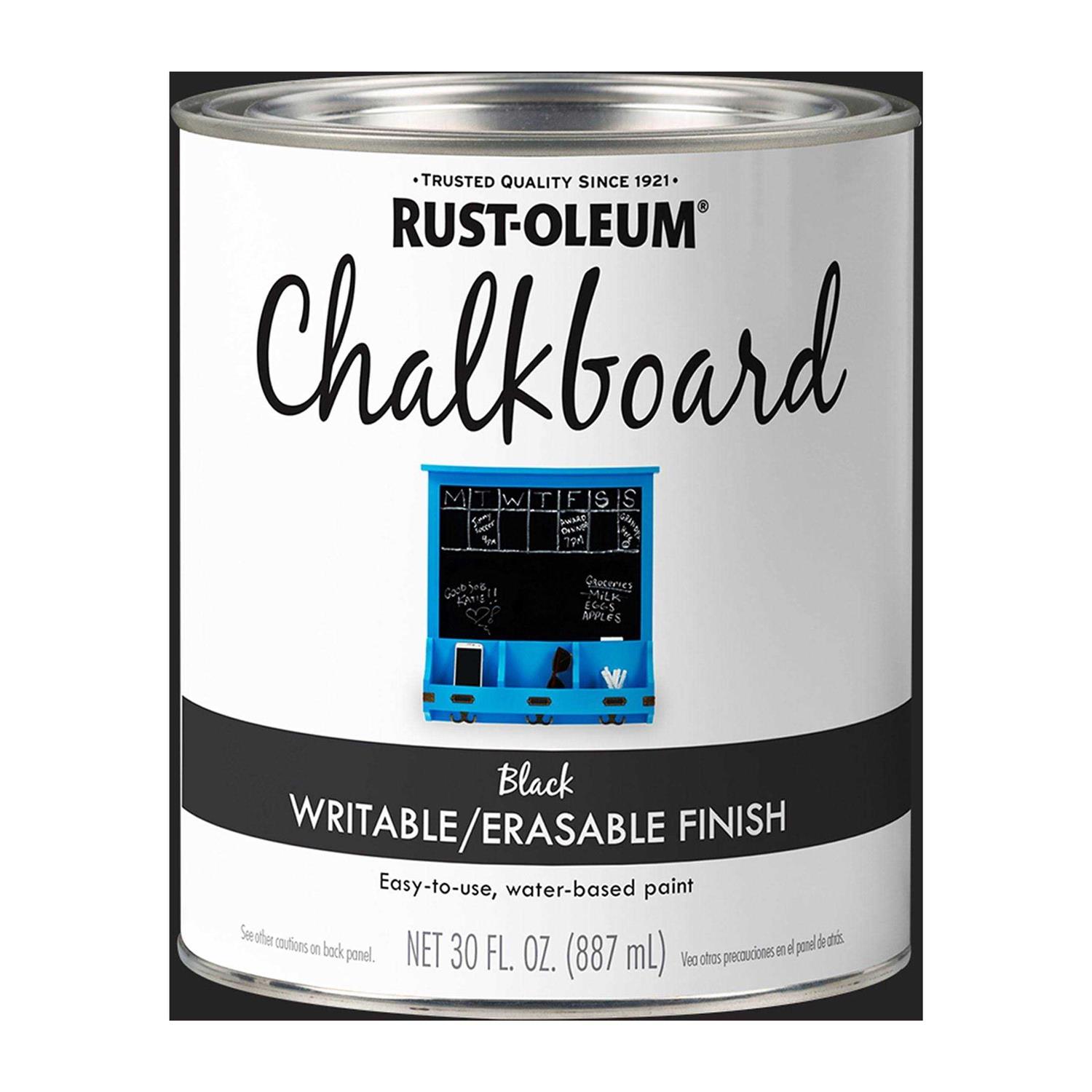 Black Rust-Oleum Specialty Chalkboard Paint Flat