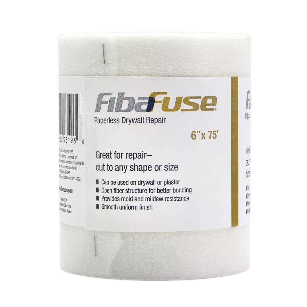 Saint-Gobain ADFORS FibaFuse 6 in. x 75 ft. Paperless Drywall and Plaster Repair Fabric