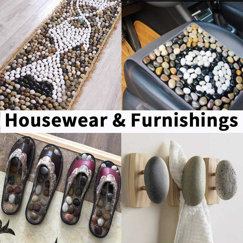 OUPENG Pebbles Polished Gravel Natural Polished Mixed Color Stones - Image 5