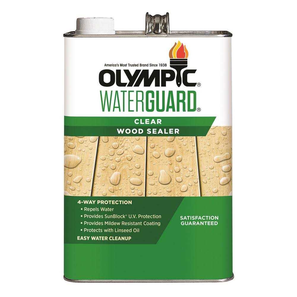 Olympic 275473 1 gal Waterguard Clear Wood Sealer - Image 4
