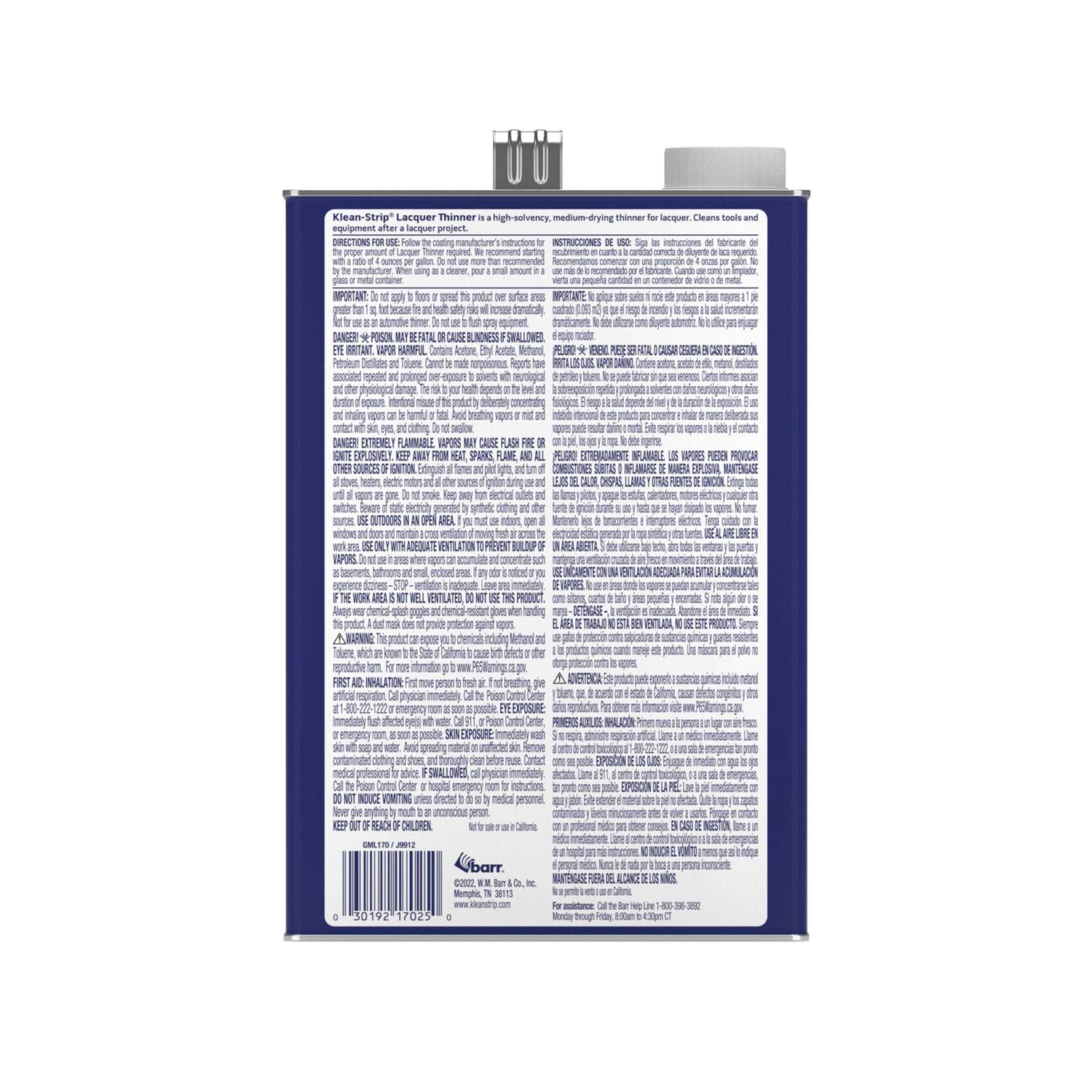 Klean Strip Lacquer Thinner - Image 3