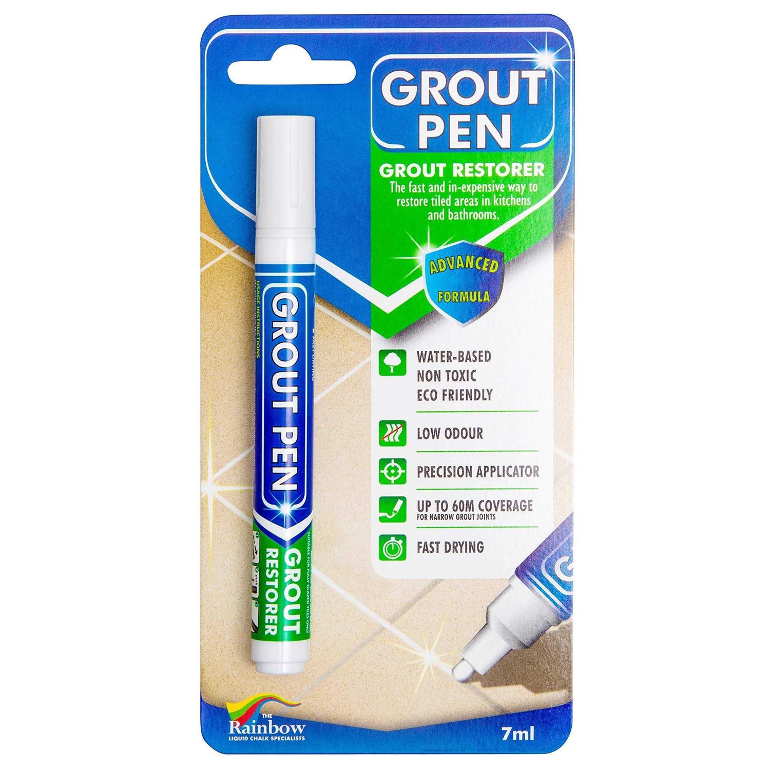Grout Pen White Tile Paint Marker Waterproof Grout Paint, Tile Grout Colorant And Sealer Pens