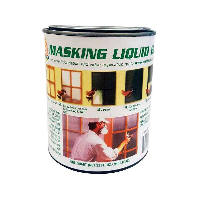 Associated Paint 1 Quart Clear Masking Liquid H2O