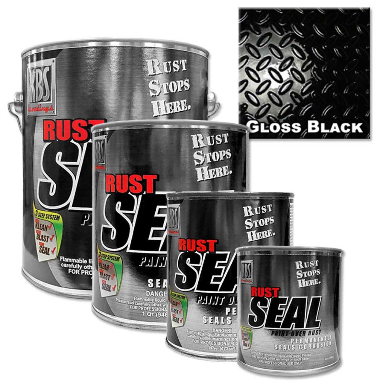KBS Coatings 4401 Gloss Black RustSeal - Image 4