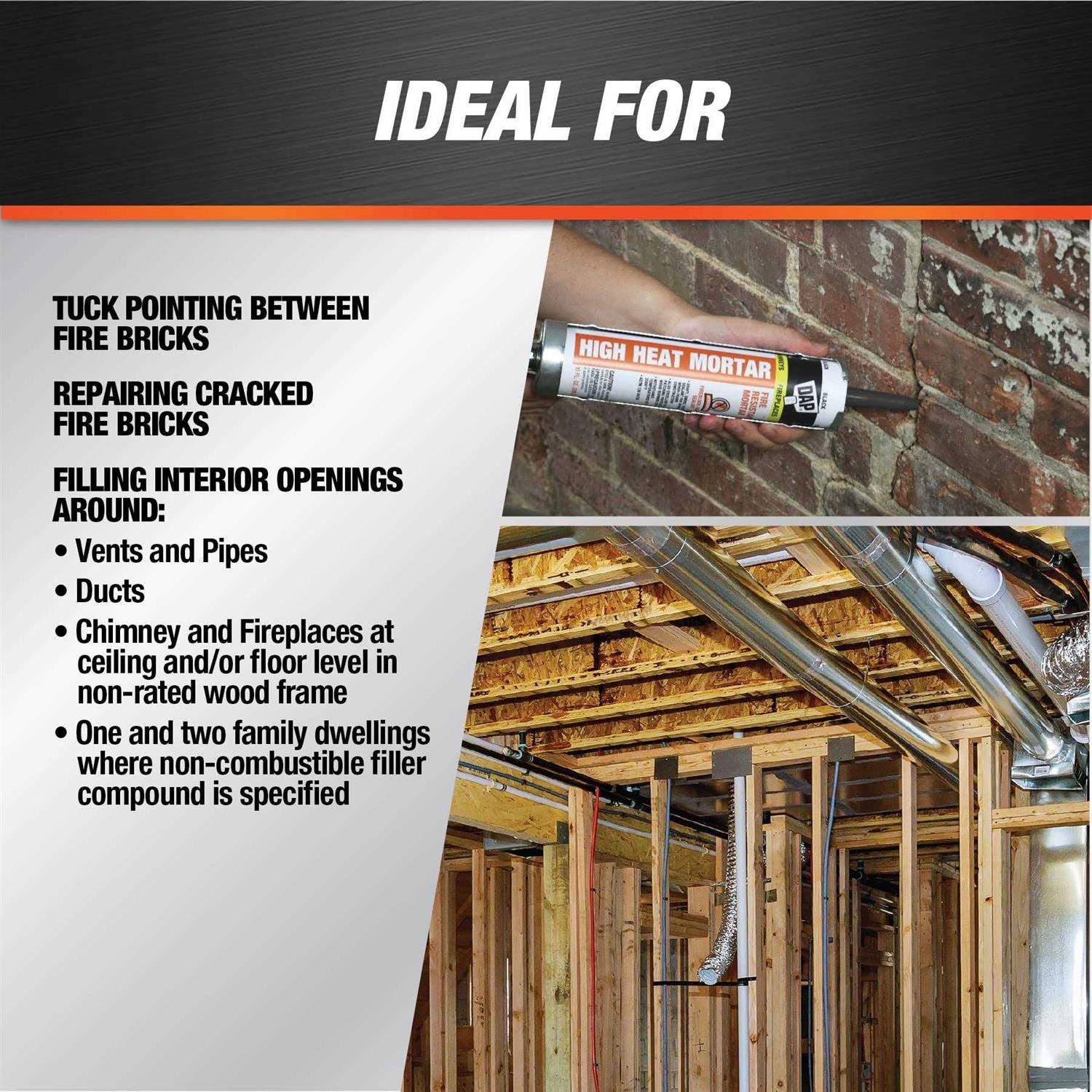 Dap 18854 High Heat Mortar - Image 3