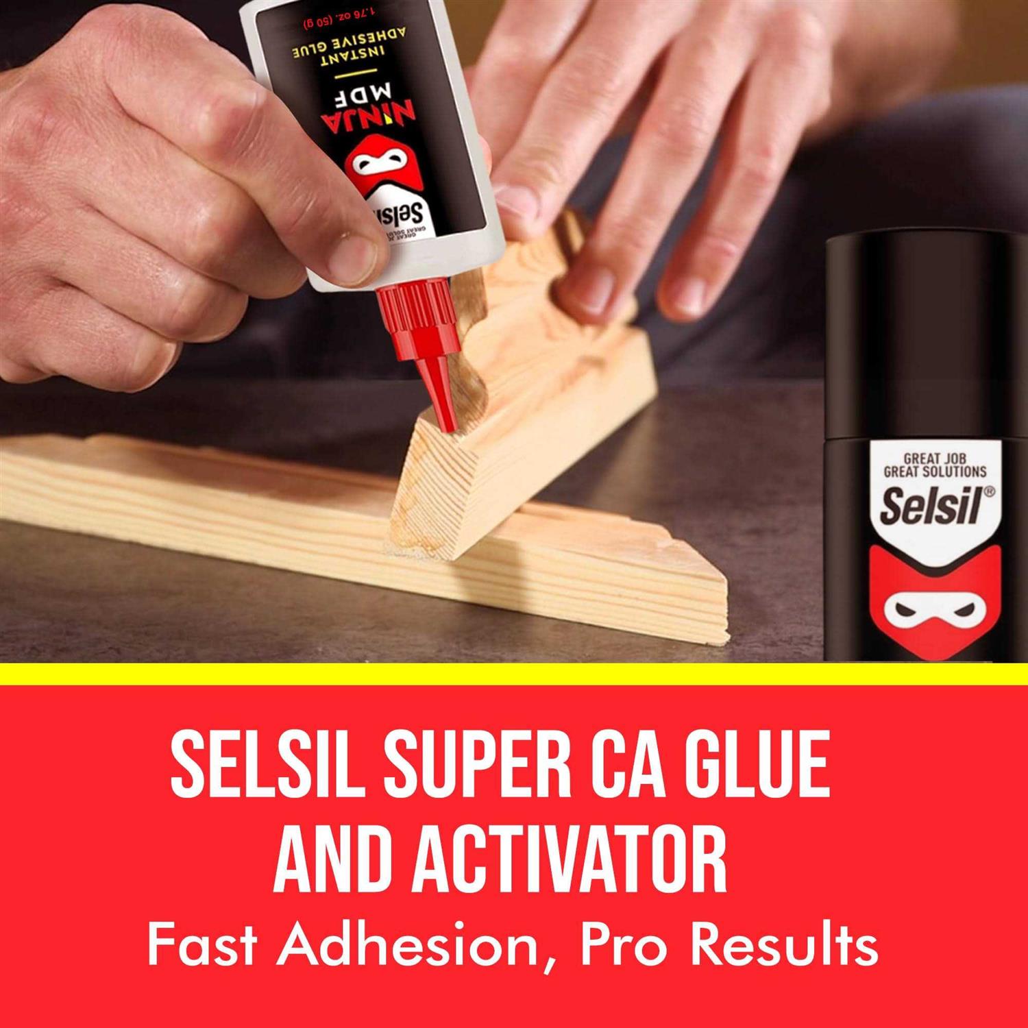 SELSIL CA Glue and Activator 1.76 oz CA Glue with 6.76 fl oz Activator - Image 5