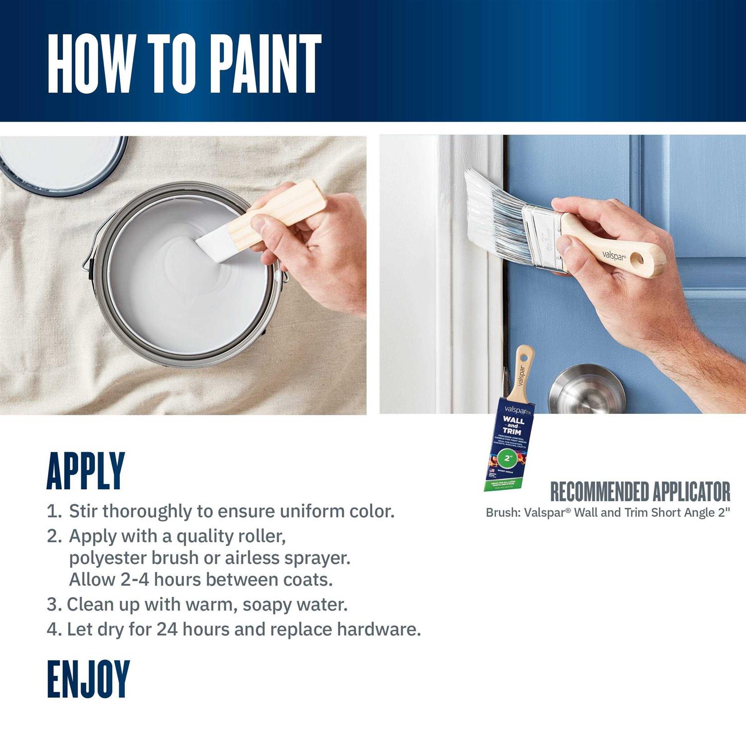 Valspar Semi-gloss Oil-based Interior/Exterior Door and Trim Paint 410 - Image 2