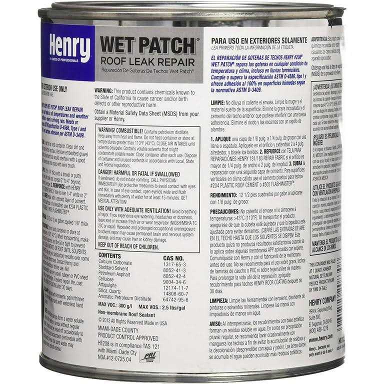 Henry Wet Patch Roof Cement - Image 3