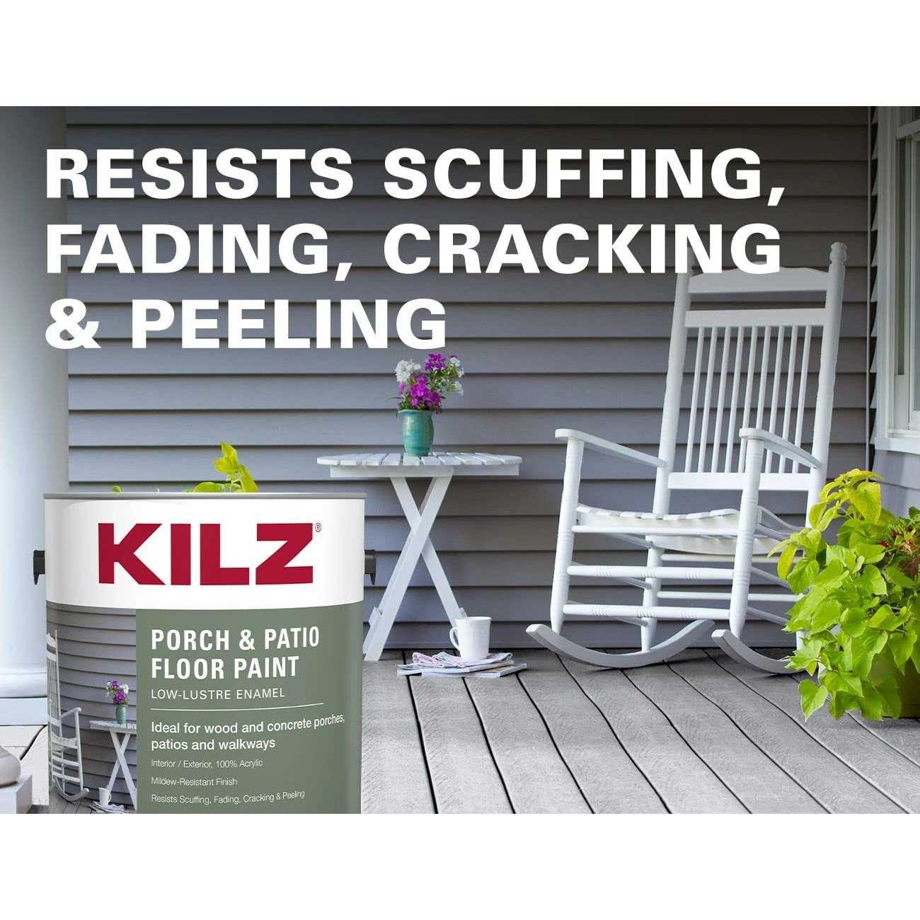 Kilz Porch & Patio Latex Floor Paint Interior/Exterior - Image 5