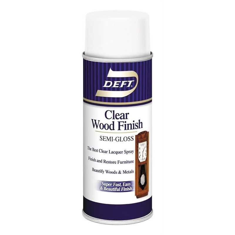 Deft Clear Semi-Gloss Wood Finish Spray - Image 4