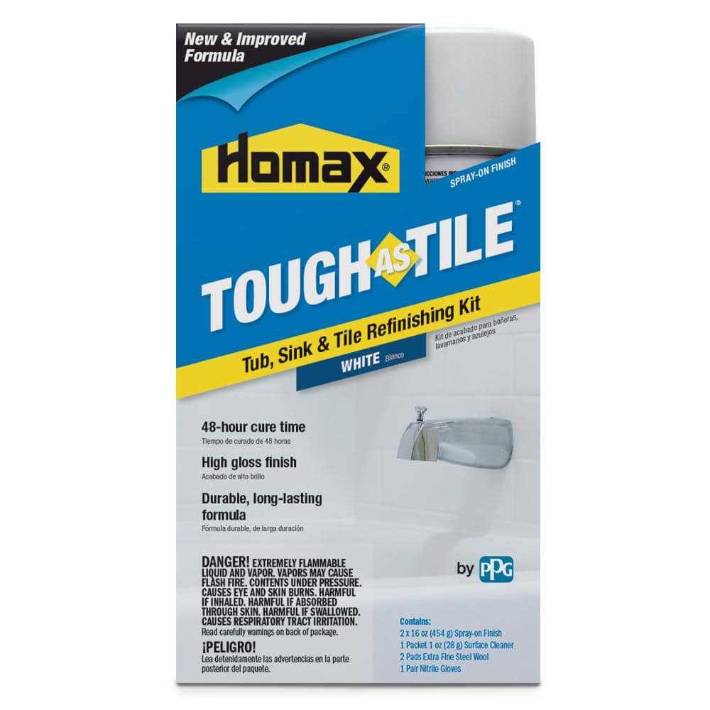 Homax 41072031530 Tough as Tile Tub, Sink, and Tile Refinishing Kit