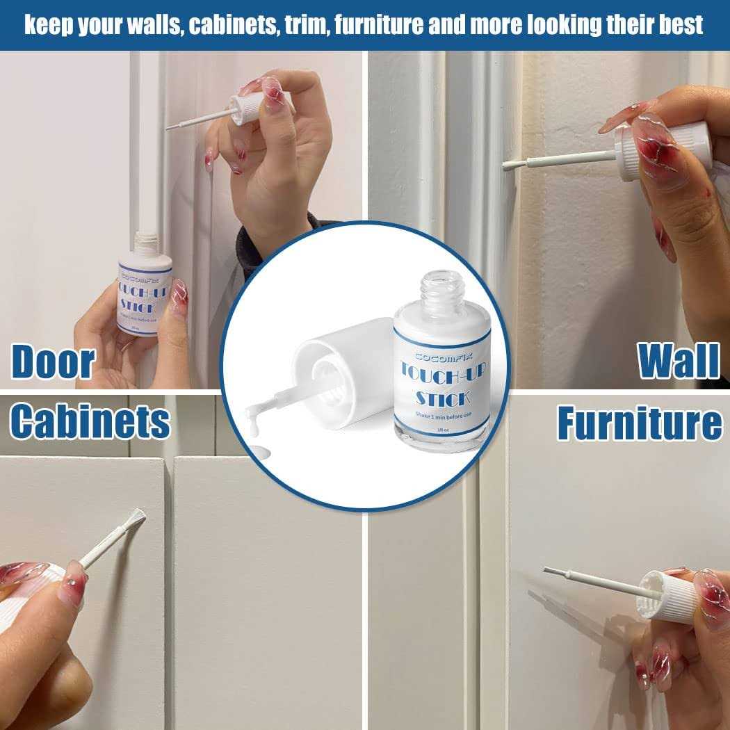 cocomfix Multi-Surface White Touch Up Paint Interior and Exterior House Paint. For Walls, Doors, Cabinets, Wood, Paneling and Furniture - Image 4