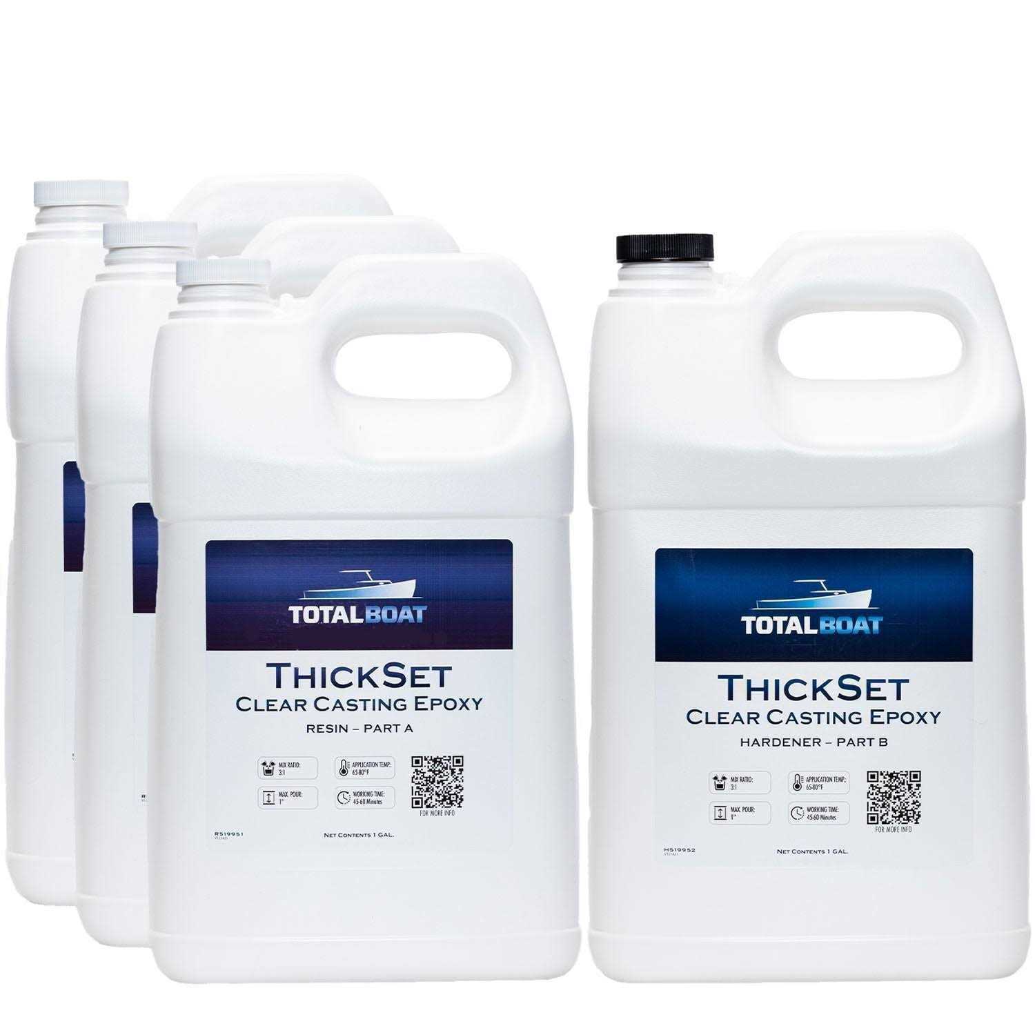 TotalBoat Thickset Deep Pour Clear Epoxy Resin 1.3 Kit