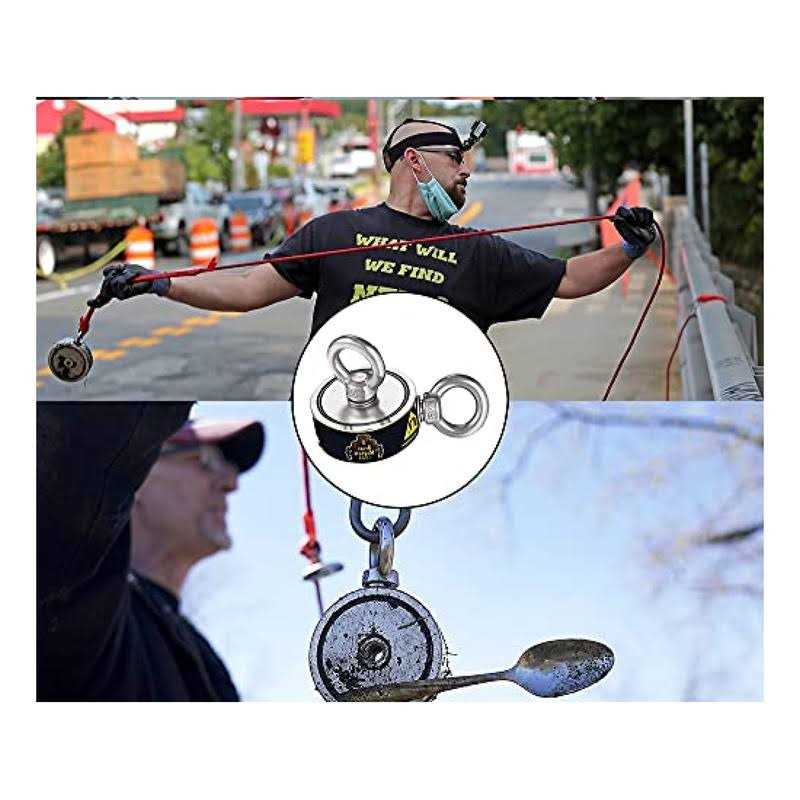 2000LBs Pulling Force Fishing Magnet with Threadlocker – Double Sided Fishing Magnet - Image 5