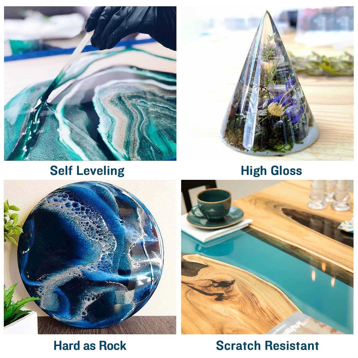 Teexpert Deep Pour Epoxy Resin 51oz Epoxy Resin Kit for 2-4 Pour Depths - Image 4