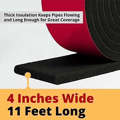 Redford Supply Co. 2 inch Pipe Insulation Tape Weather Resistant Water Pipe Wrap Tape - Image 3
