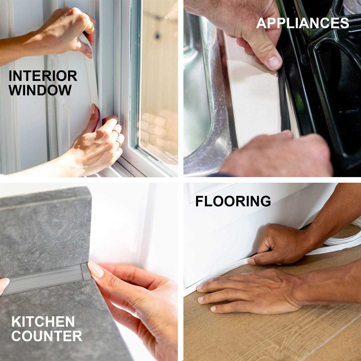 InstaTrim 1/2 Flexible Trim Moulding & Caulk Strips - Image 5