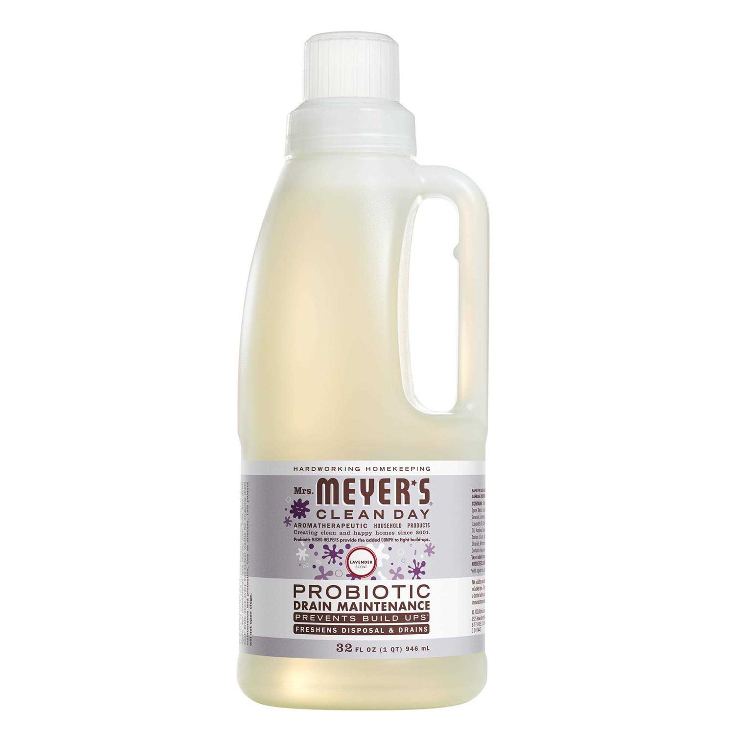 Mrs. Meyer's Probiotic Drain Maintenance Liquid, Lemon Verbena, Freshens Disposals and Drains
