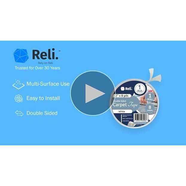 Reli. Carpet Tape 2 x Double Sided Carpet Tape for Hardwood Floors - Image 2