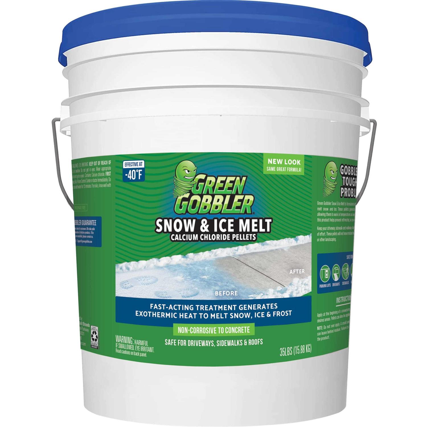Green Gobbler 93% Pure Calcium Chloride Snow & Ice Melt Pellets