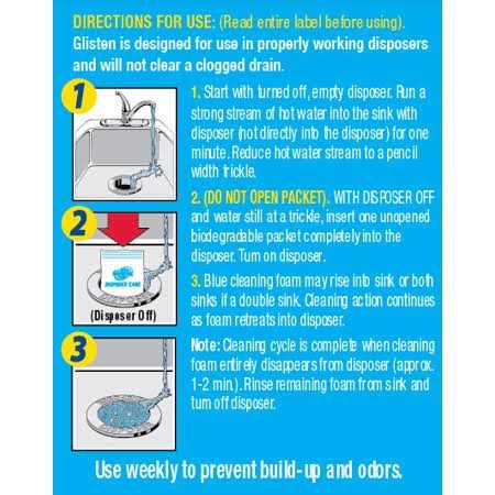 Glisten Disposer Care Garbage Foaming Cleaner - Image 4