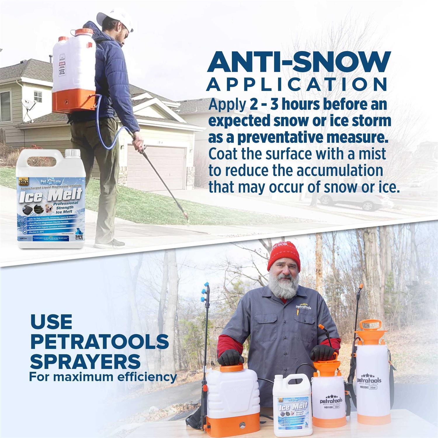 Pet Safe Ice Melt Deicer for Driveway Magnesium Chloride Ice Melt Deicer Spray - Image 3